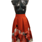Spoločenská sukňa AA kvetovaná