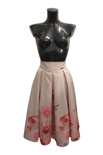Spoločenská sukňa AA kvetovaná