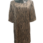 Krátke spoločenské šaty ROXANA zebra